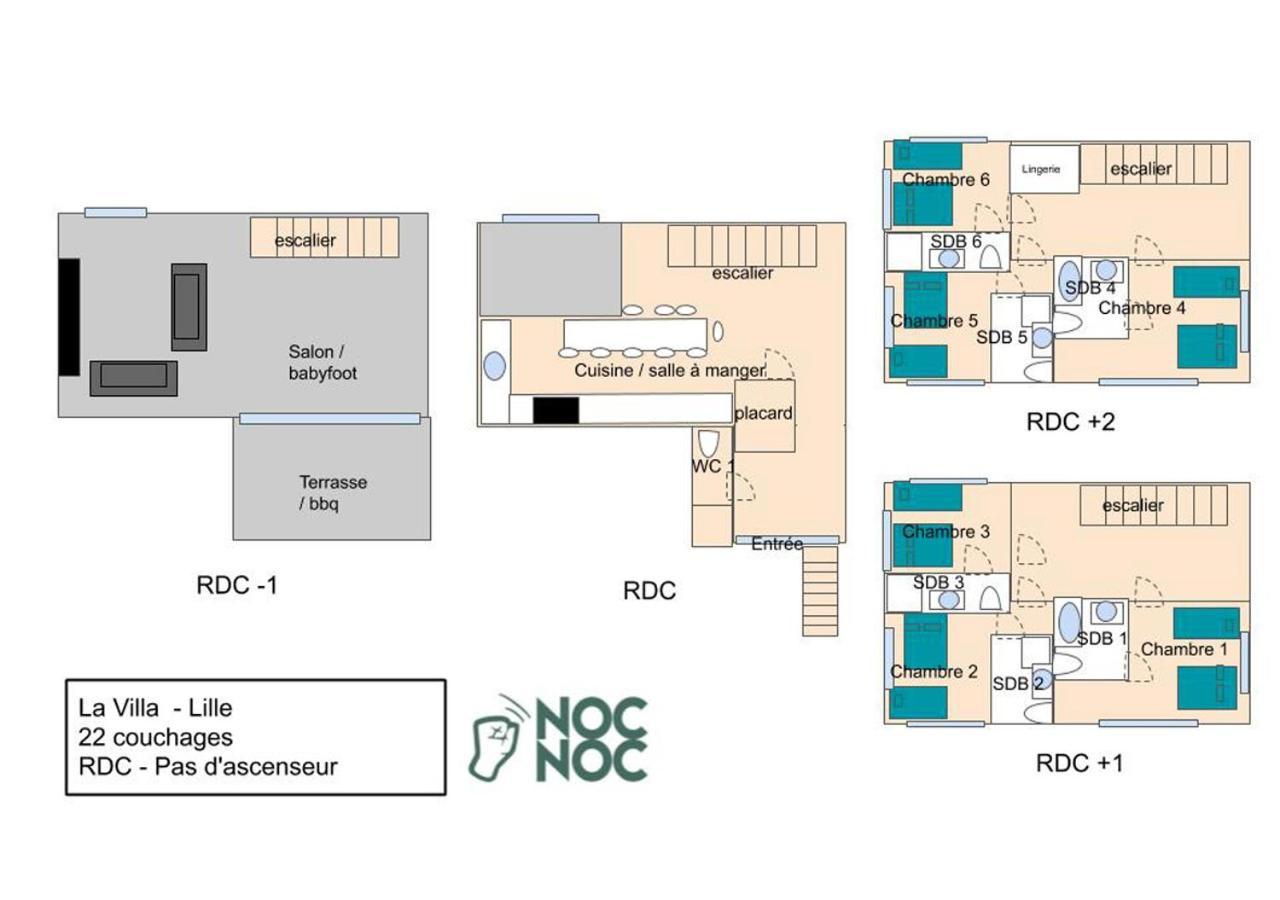 Nocnoc - La Villa Cachee Lille Ngoại thất bức ảnh